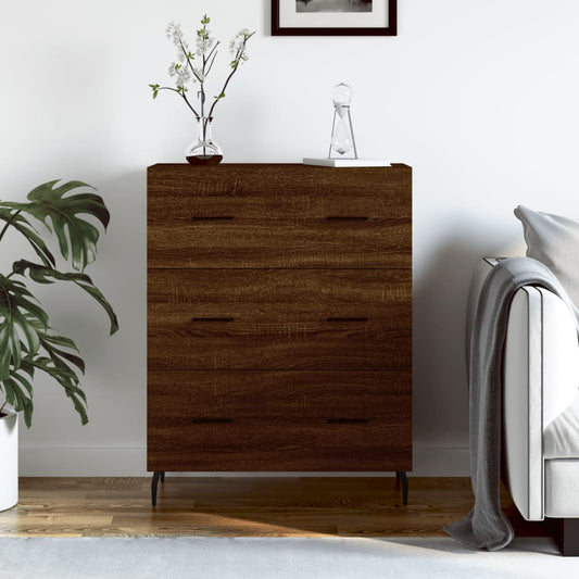 Sideboard Braun Eichen-Optik 69,5x34x90 cm Holzwerkstoff