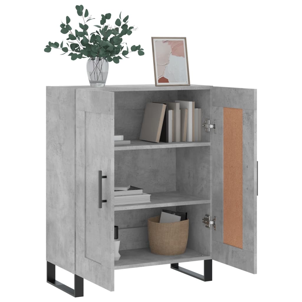 Sideboard Betongrau 69,5x34x90 cm Holzwerkstoff