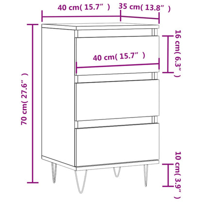 Sideboard Sonoma-Eiche 40x35x70 cm Holzwerkstoff