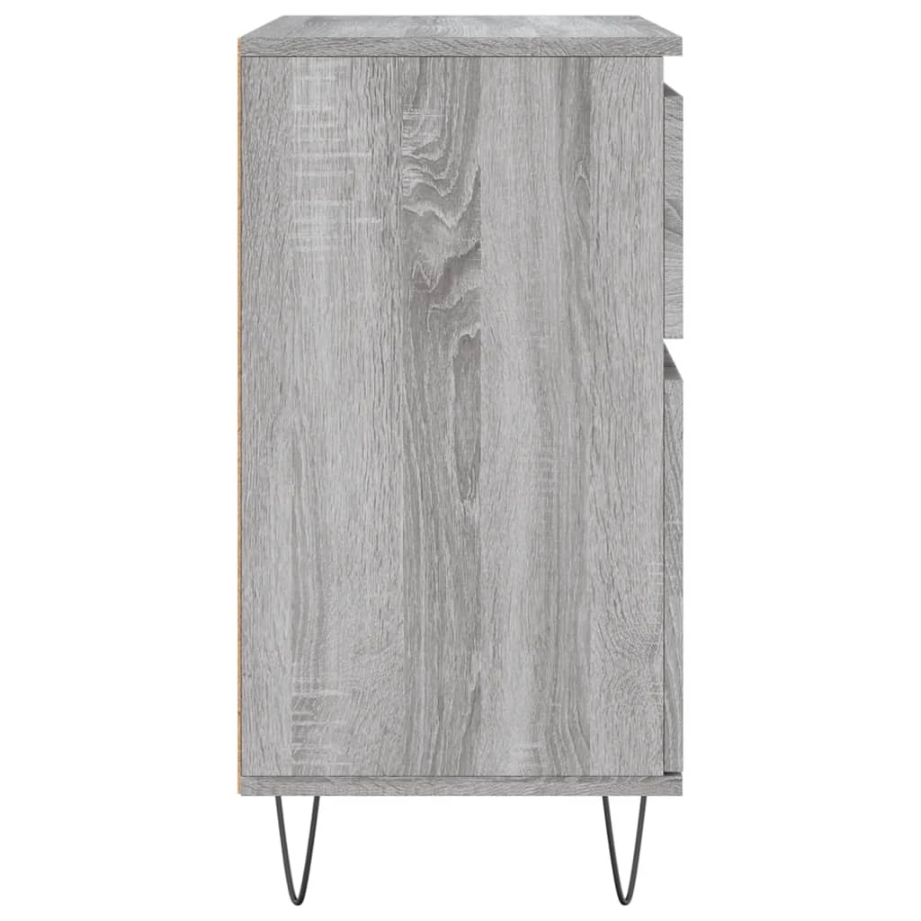 Sideboard Grau Sonoma 60x35x70 cm Holzwerkstoff