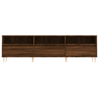 TV-Schrank Braun Eichen-Optik 150x30x44,5 cm Holzwerkstoff