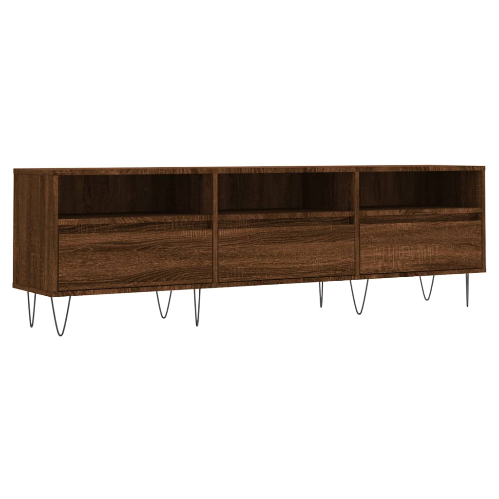 TV-Schrank Braun Eichen-Optik 150x30x44,5 cm Holzwerkstoff