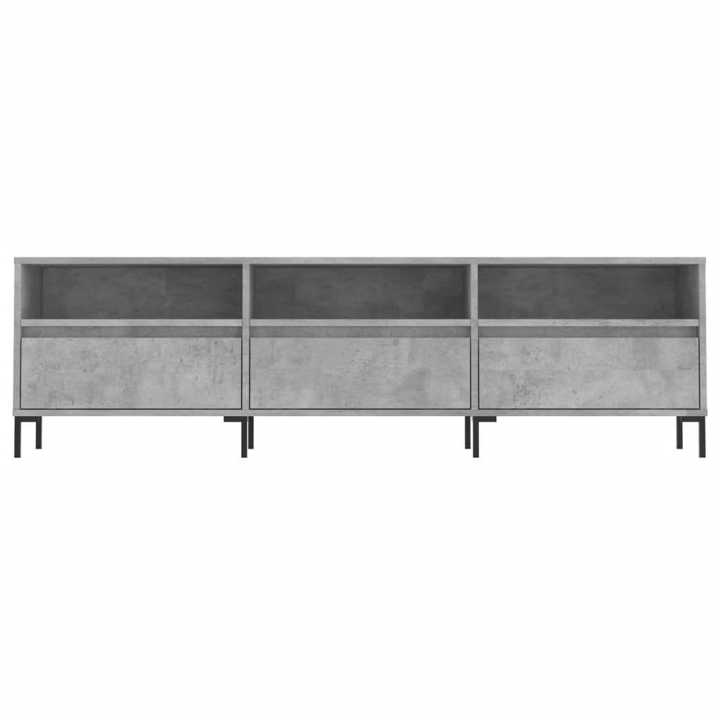 TV-Schrank Betongrau 150x30x44,5 cm Holzwerkstoff