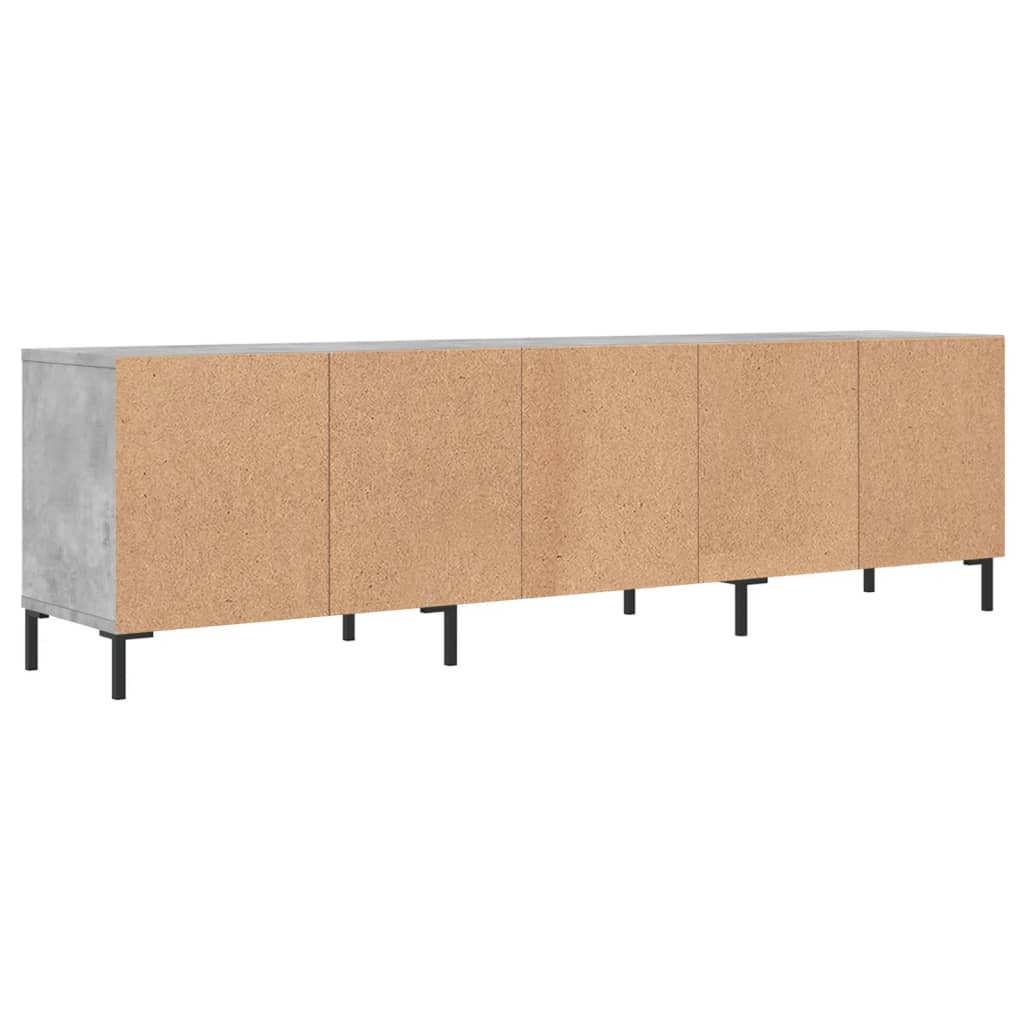 TV-Schrank Betongrau 150x30x44,5 cm Holzwerkstoff