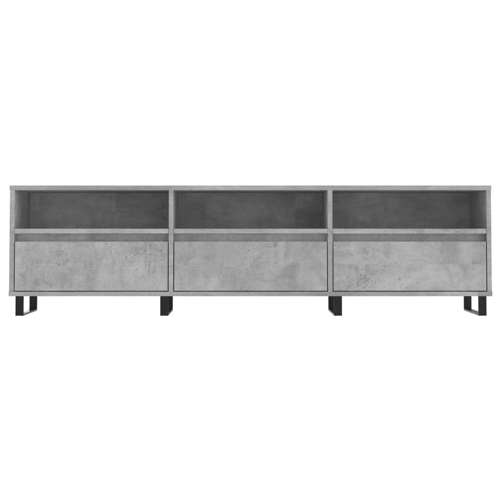 TV-Schrank Betongrau 150x30x44,5 cm Holzwerkstoff