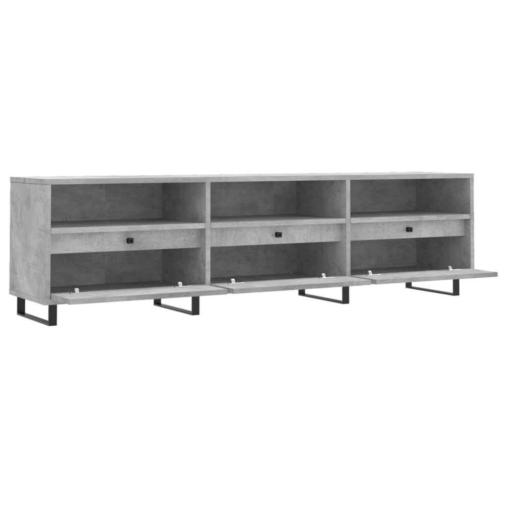 TV-Schrank Betongrau 150x30x44,5 cm Holzwerkstoff