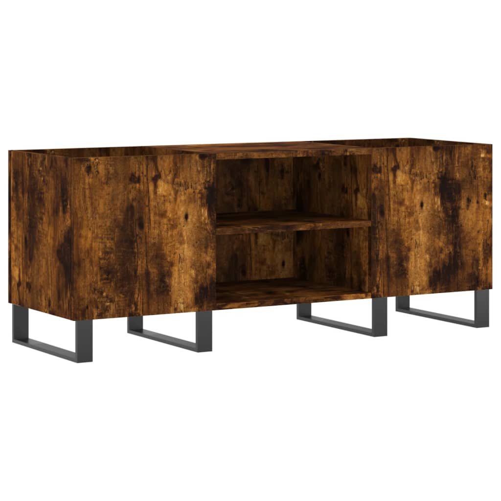 Plattenschrank Räuchereiche 121x38x48 cm Holzwerkstoff