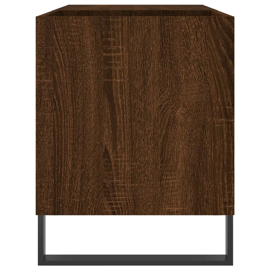 Plattenschrank Braun Eichen-Optik 85x38x48 cm Holzwerkstoff