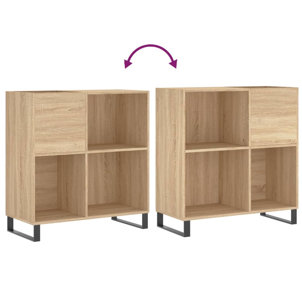 Plattenschrank Sonoma-Eiche 84,5x38x89 cm Holzwerkstoff