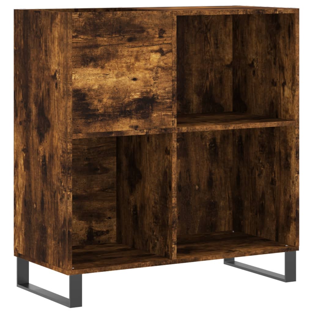 Plattenschrank Räuchereiche 84,5x38x89 cm Holzwerkstoff