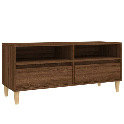 TV-Schrank Braun Eichen-Optik 100x34,5x44,5 cm Holzwerkstoff