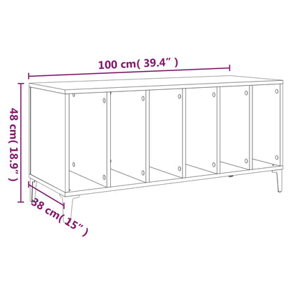 Plattenschrank Sonoma-Eiche 100x38x48 cm Holzwerkstoff