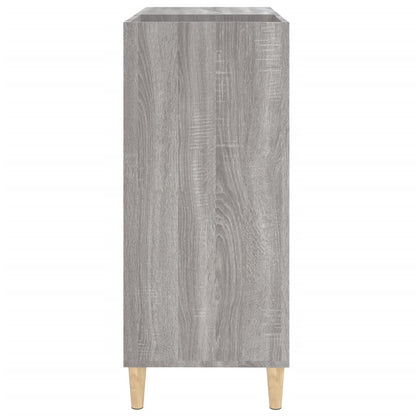 Plattenschrank Grau Sonoma 84,5x38x89 cm Holzwerkstoff