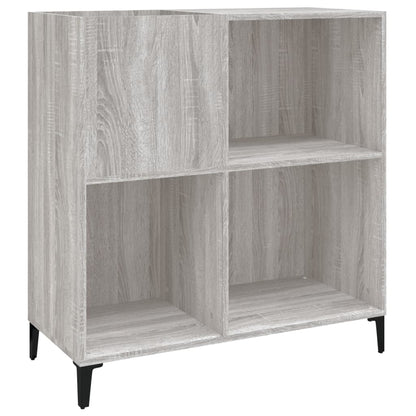 Plattenschrank Grau Sonoma 84,5x38x89 cm Holzwerkstoff