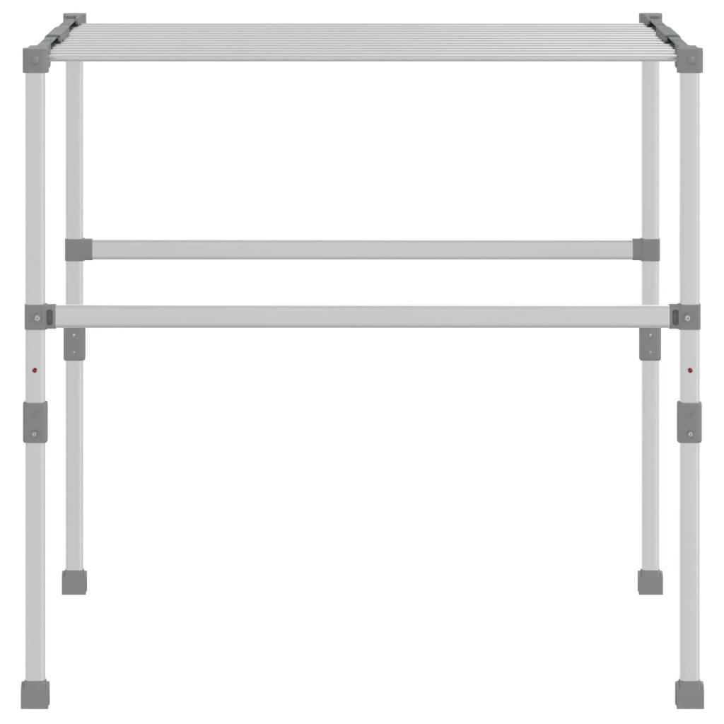 Wäschetrockner 83x(50-55)x(40-85) cm Aluminium