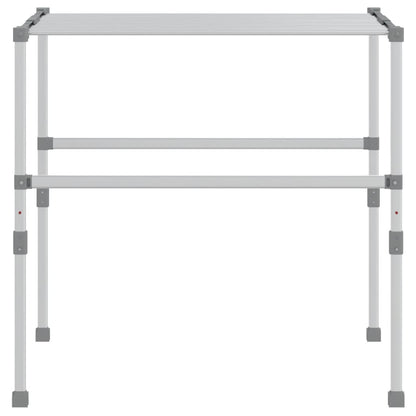 Wäschetrockner 83x(50-55)x(40-85) cm Aluminium