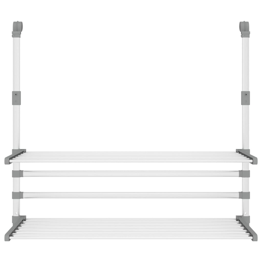 Wäschetrockner für Balkon 89x25x(60-95) cm Aluminium