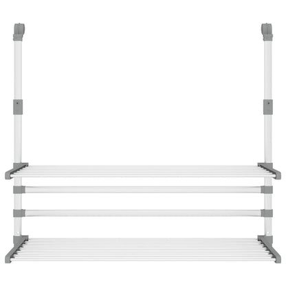 Wäschetrockner für Balkon 89x25x(60-95) cm Aluminium