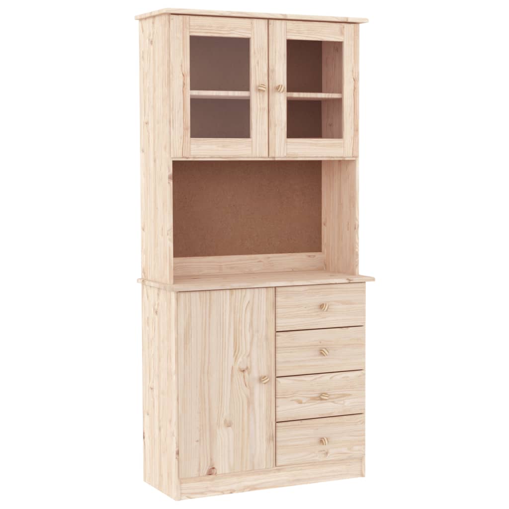 Highboard ALTA 77x35x165 cm Massivholz Kiefer