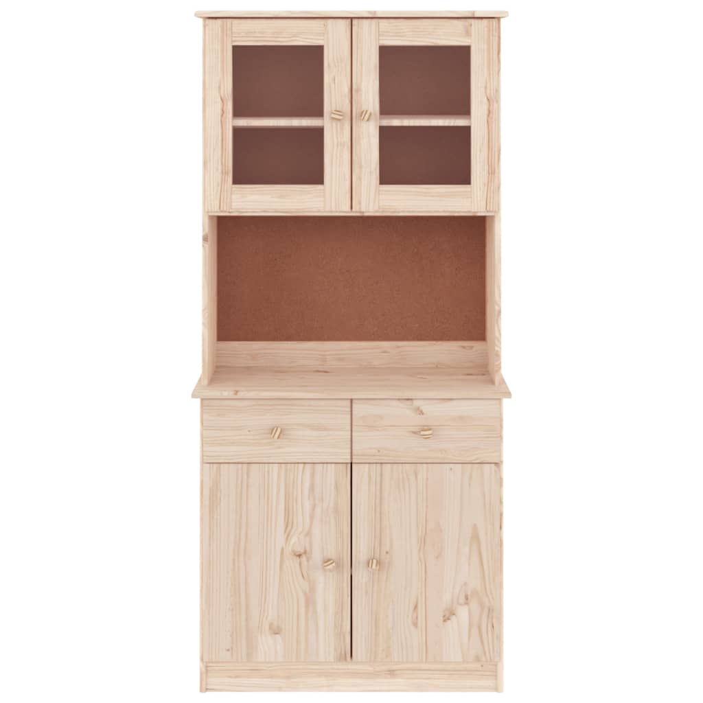 Highboard ALTA 77x35x165 cm Massivholz Kiefer