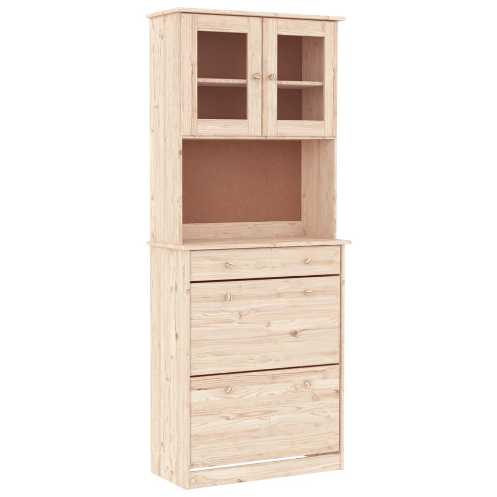 Highboard ALTA 77x35x188 cm Massivholz Kiefer