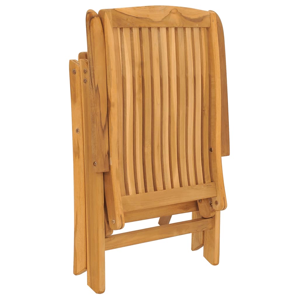 5-tlg. Garten-Lounge-Set Massivholz Teak