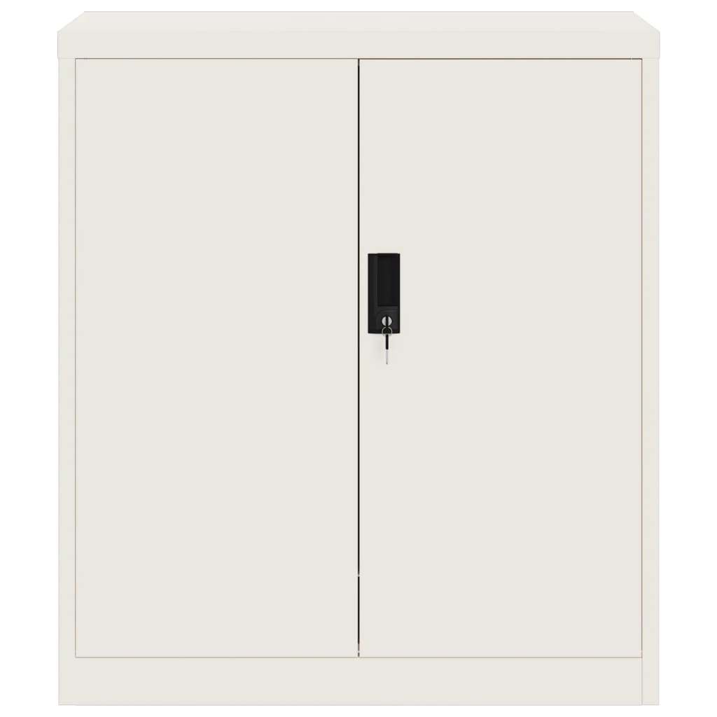 Aktenschrank Weiß 79x40x90 cm Stahl