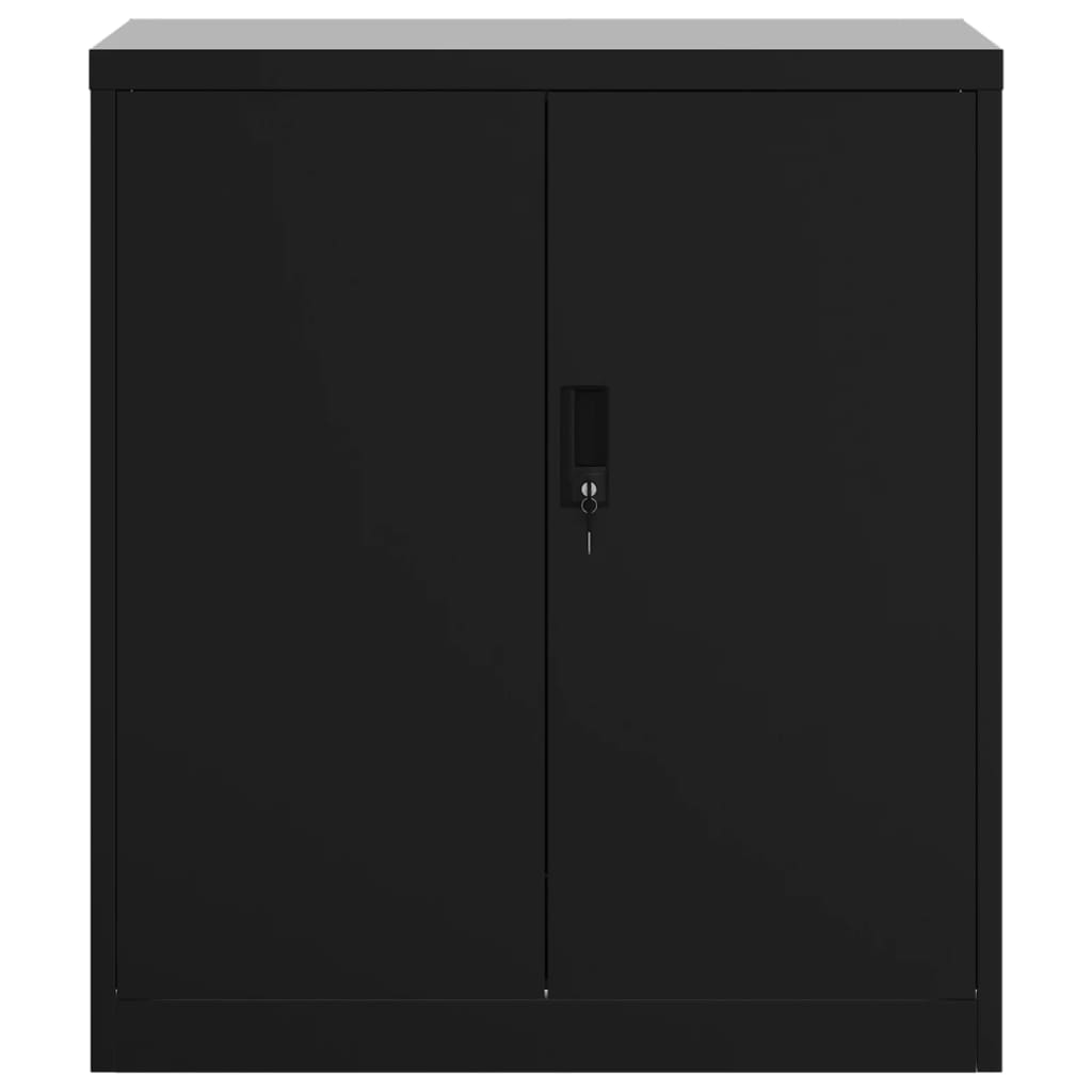 Aktenschrank Schwarz 79x40x90 cm Stahl