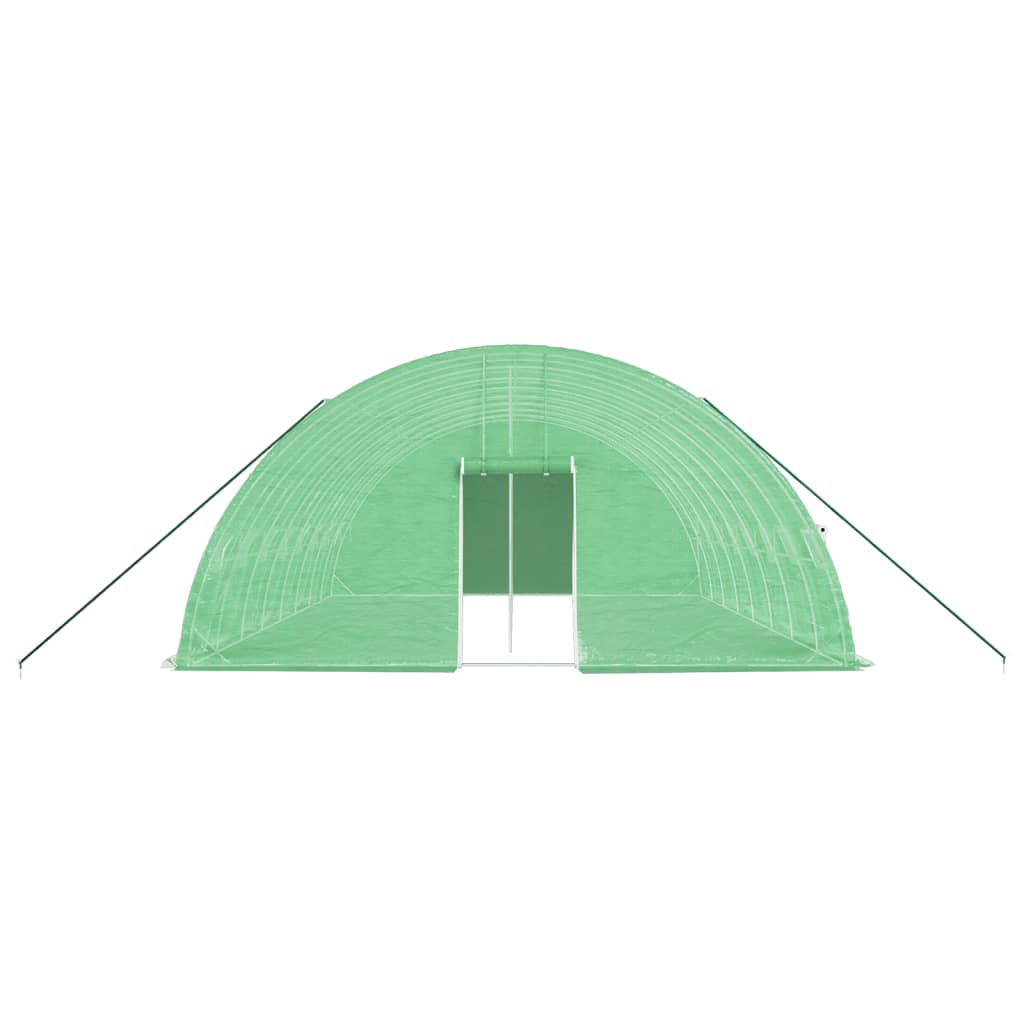 Gewächshaus mit Stahlrahmen Grün 48 m² 8x6x2,85 m