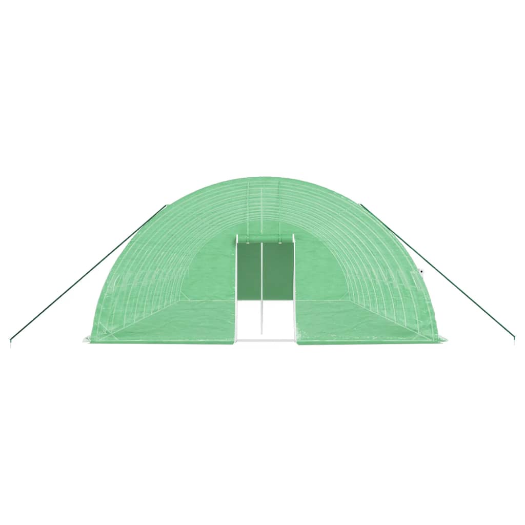 Gewächshaus mit Stahlrahmen Grün 60 m² 10x6x2,85 m