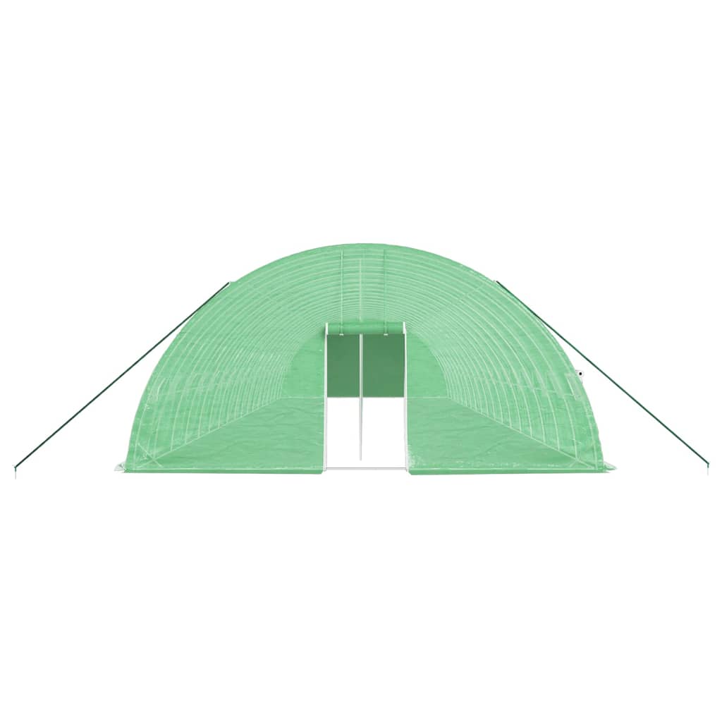 Gewächshaus mit Stahlrahmen Grün 108 m² 18x6x2,85 m