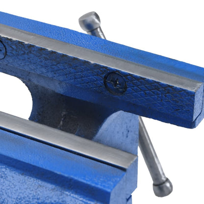 Schraubstock Blau 100 mm Gusseisen