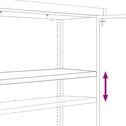 Aktenschrank Weiß 90x40x110 cm Stahl