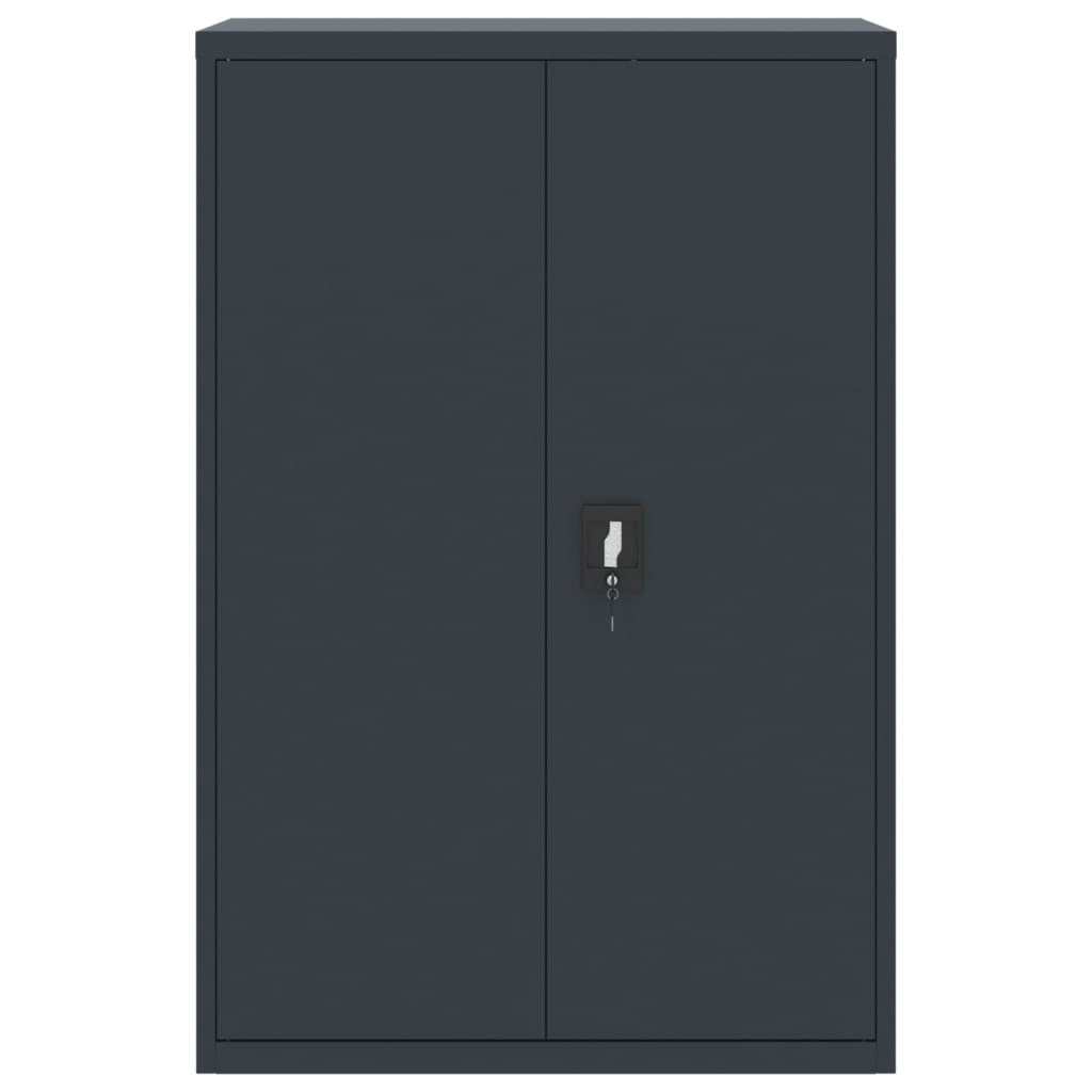 Aktenschrank Anthrazit 90x40x180 cm Stahl