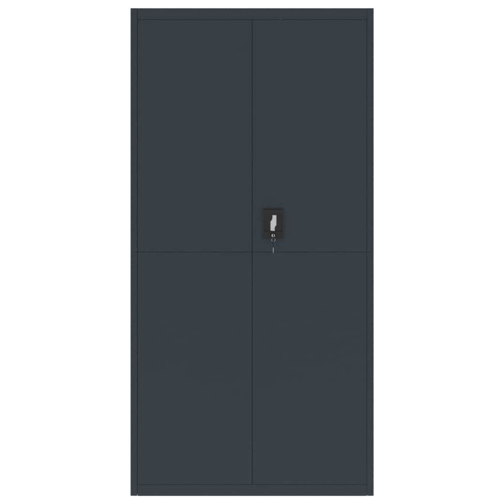 Aktenschrank Anthrazit 90x40x220 cm Stahl