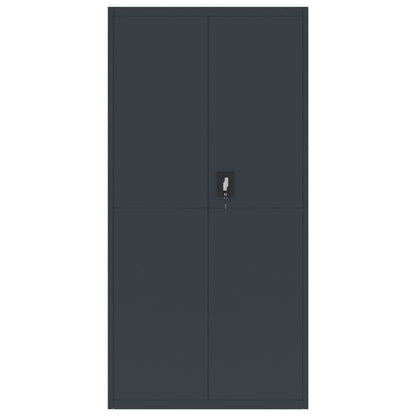 Aktenschrank Anthrazit 90x40x220 cm Stahl