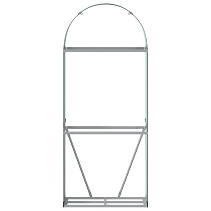 Kaminholzunterstand Grün 80x45x190 cm Verzinkter Stahl