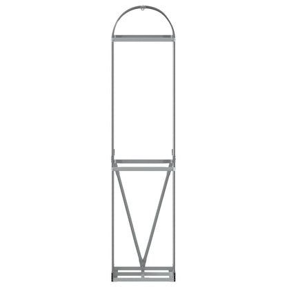 Kaminholzunterstand Anthrazit 40x45x170 cm Verzinkter Stahl