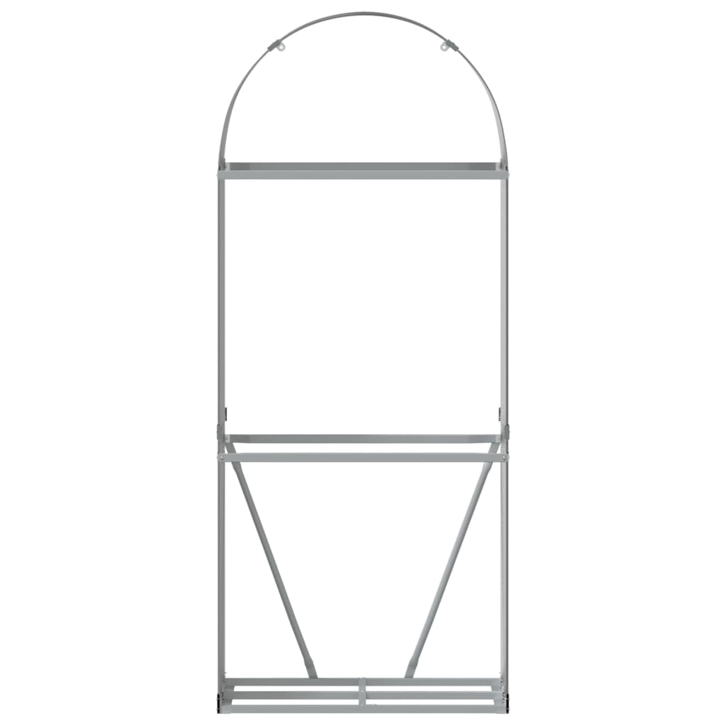 Kaminholzunterstand Anthrazit 80x45x190 cm Verzinkter Stahl