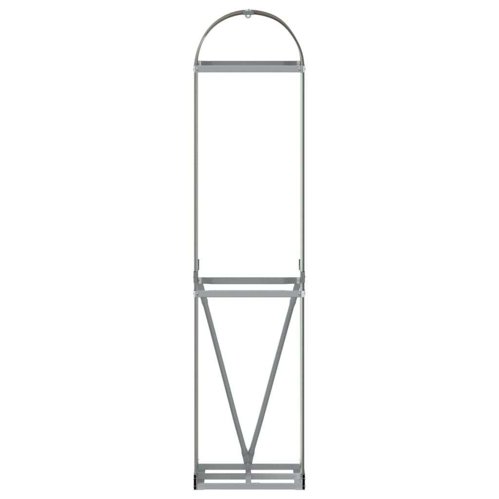 Kaminholzunterstand Braun 40x45x170 cm Verzinkter Stahl