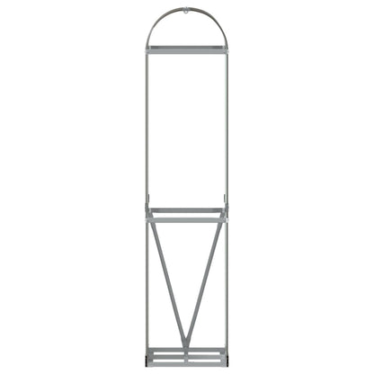 Kaminholzunterstand Braun 40x45x170 cm Verzinkter Stahl