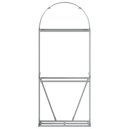 Kaminholzunterstand Braun 80x45x190 cm Verzinkter Stahl