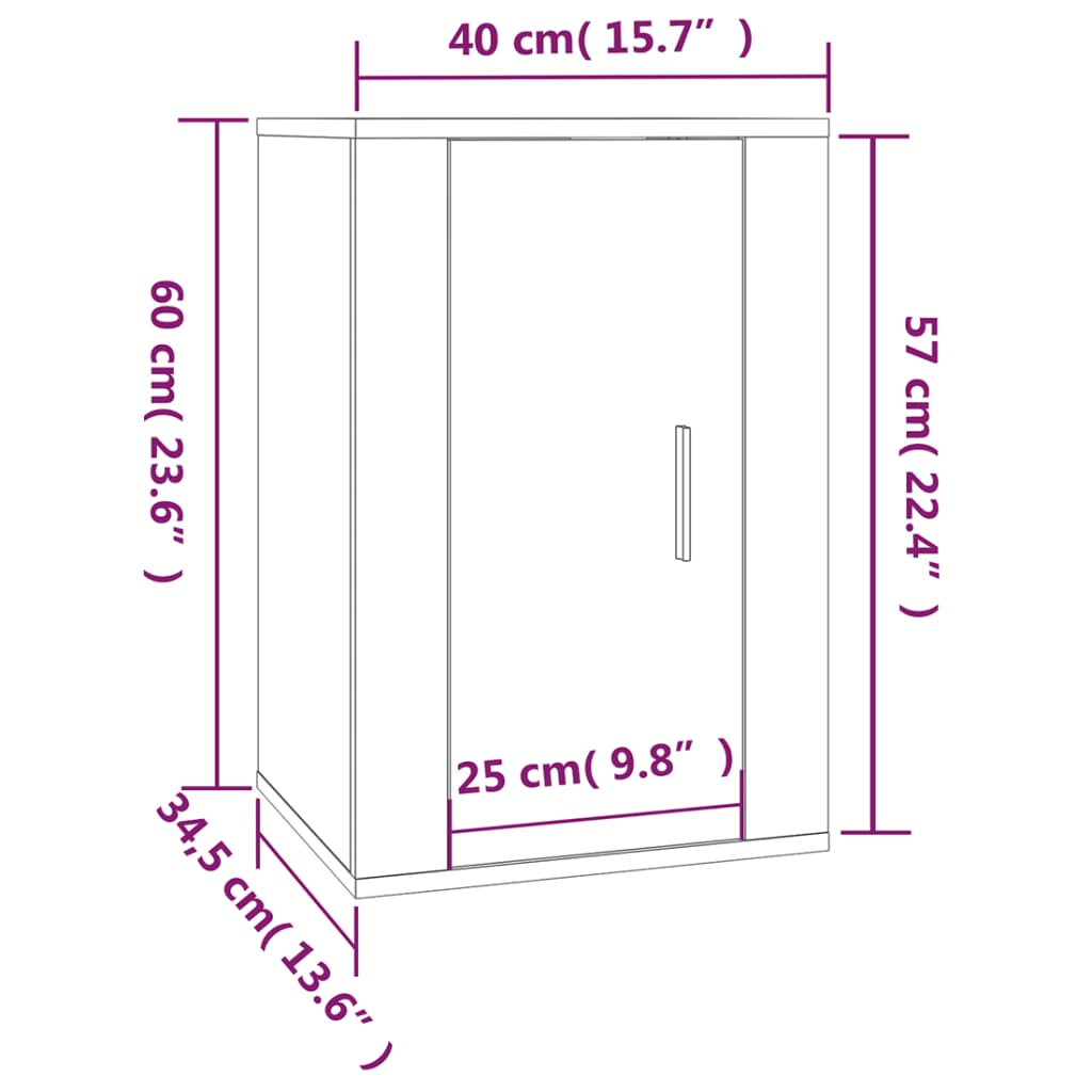 5-tlg. TV-Schrank-Set Hochglanz-Weiß Holzwerkstoff