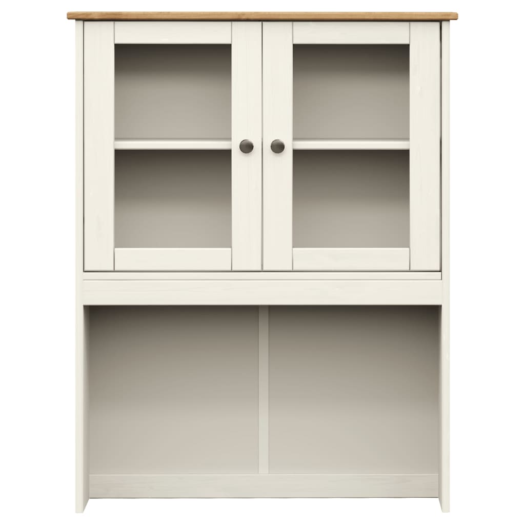 Highboard VIGO Weiß 78x40x175 cm Massivholz Kiefer