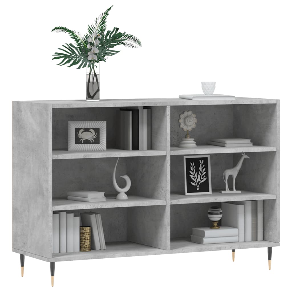 Sideboard Betongrau 103,5x35x70 cm Holzwerkstoff