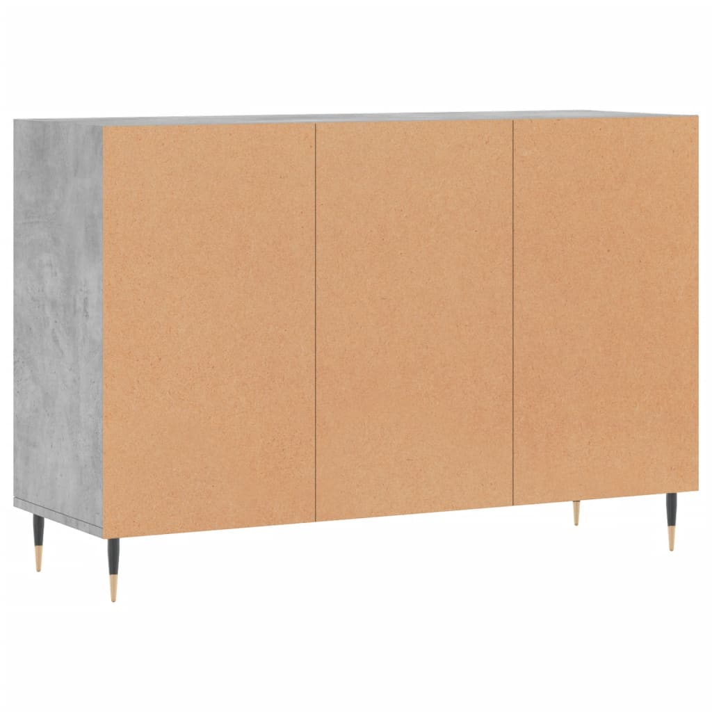 Sideboard Betongrau 103,5x35x70 cm Holzwerkstoff