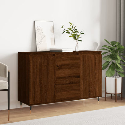 Sideboard Braun Eichen-Optik 104x35x70 cm Holzwerkstoff