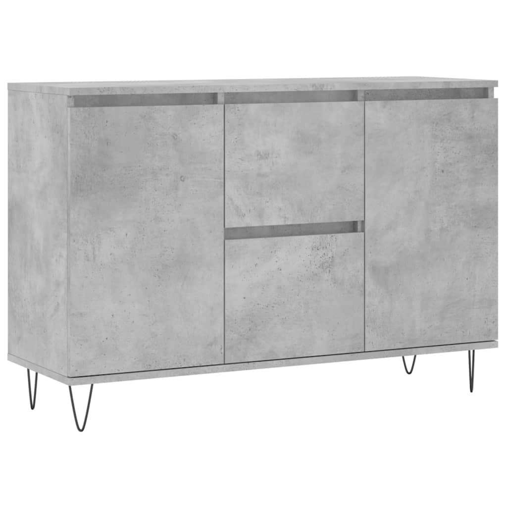 Sideboard Betongrau 104x35x70 cm Holzwerkstoff