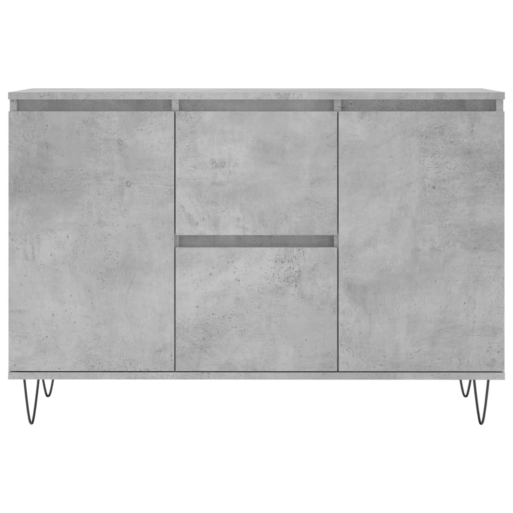 Sideboard Betongrau 104x35x70 cm Holzwerkstoff