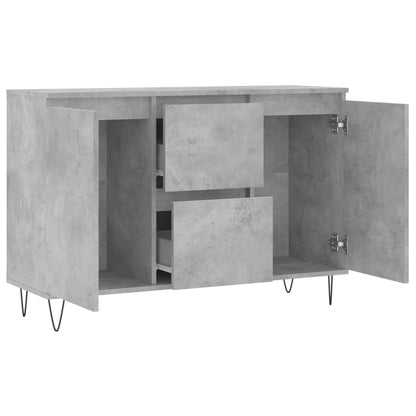 Sideboard Betongrau 104x35x70 cm Holzwerkstoff